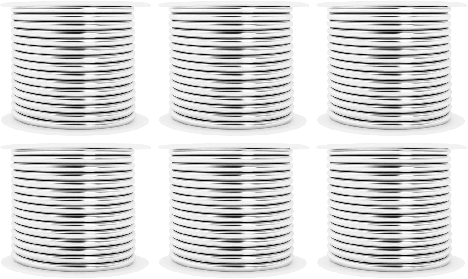 Mandala Crafts 10 Gauge Anodized Aluminum Craft Wire for Jewelry Making - 120 FT Colored Flexible Silver Combo Wire - Bendable for Bonsai Armature Crafting Sculpting - Crafty Corner