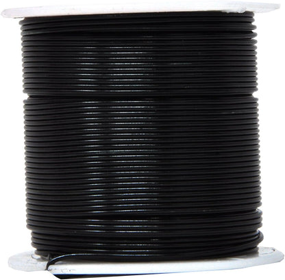 Mandala Crafts 18 Gauge Anodized Aluminum Craft Wire for Jewelry Making - 450 FT Colored Flexible Silver Black Wire - Bendable for Bonsai Armature Crafting Sculpting - Crafty Corner