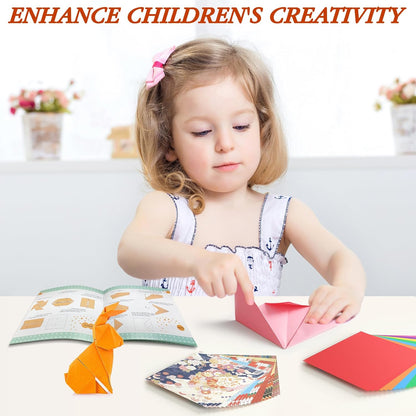 Pigipigi Kids Craft Origami Paper Kit for Kids Ages 5-8 8-12, with Guiding Book, 360 Sheets DIY Art and Crafts Supplies,Colorful Folding Papers Set Projects Gifts Activity for Boy Girl Toys(Japanese) - Crafty Corner