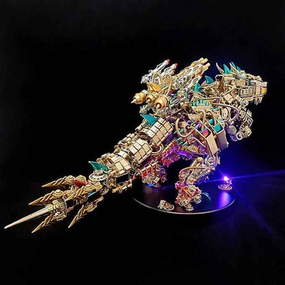 Metalkitor 3D Metal Puzzle for Adults, Tyrannosaurus Rex Model Kit Jigsaw- Steampunk DIY Ornament - Assembly Dinosaur Crafts Brain Teaser - Perfect Room Decor and Gift Choice