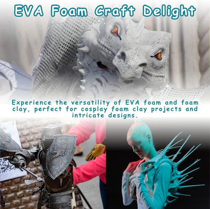 36 Color Air Dry Foam Clay for Sculpting and Cosplay Set - Ultralight, Soft, and Pliable Air Dry Modeling Clay Clay Foam - Safe and No Baking Required