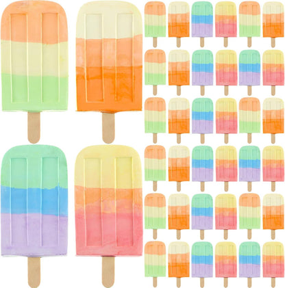 36 Pcs Ice Cream Sidewalk Chalk Set Multicolor Chalk Party Favors Bulk Washable Safe Outdoor Chalk for Kids Adults Fun Summer Playground Outdoor Activities Painting on Chalkboard Blackboard