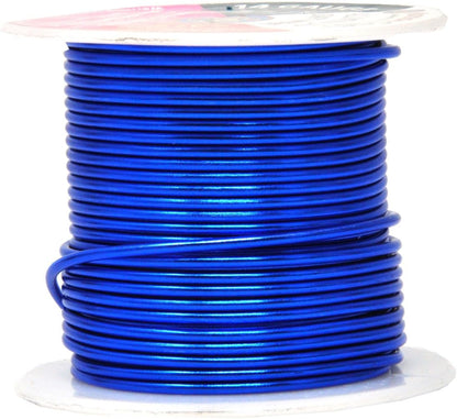 Mandala Crafts 14 Gauge Anodized Aluminum Craft Wire for Jewelry Making – 330 FT Colored Flexible Silver Copper True Blue Pink Ice Blue Green Wire - Bendable for Bonsai Armature Crafting Sculpting - Crafty Corner