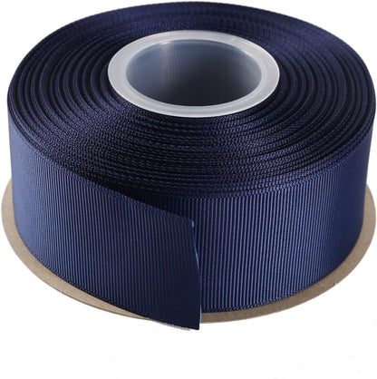 ITIsparkle 11/2" Inch Grosgrain Ribbon 25 Yards-Roll Set for Gift Wrapping Cake Decoration Party Favor Hair Braids Hair Bow Baby Shower Decoration Floral Arrangement Craft Supplies, Navy Ribbon - Crafty Corner