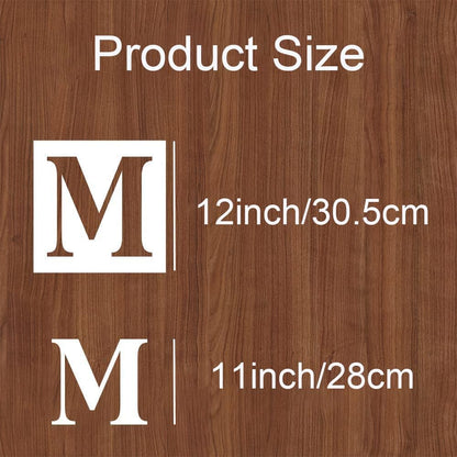 Letter Stencils 12 Inch,Alphabet Stencils for Painting on Wood Numbers Letters Stencil for Wall Drawing Templates for Arts Crafts Home Decor