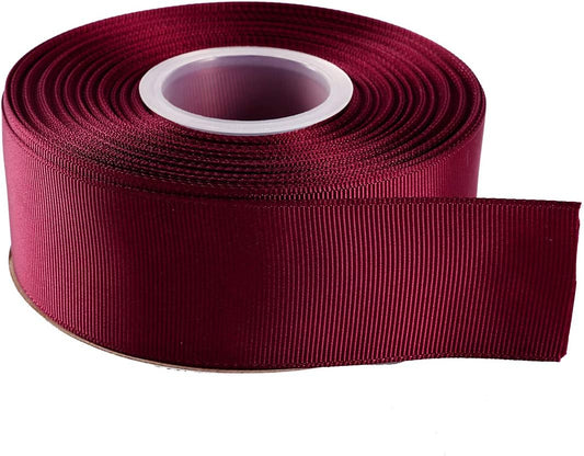 ITIsparkle 11/2" Inch Grosgrain Ribbon 25 Yards-Roll Set for Gift Wrapping Cake Decoration Party Favor Hair Braids Hair Bow Baby Shower Decoration Floral Arrangement Craft Supplies, Burgundy 277# - Crafty Corner