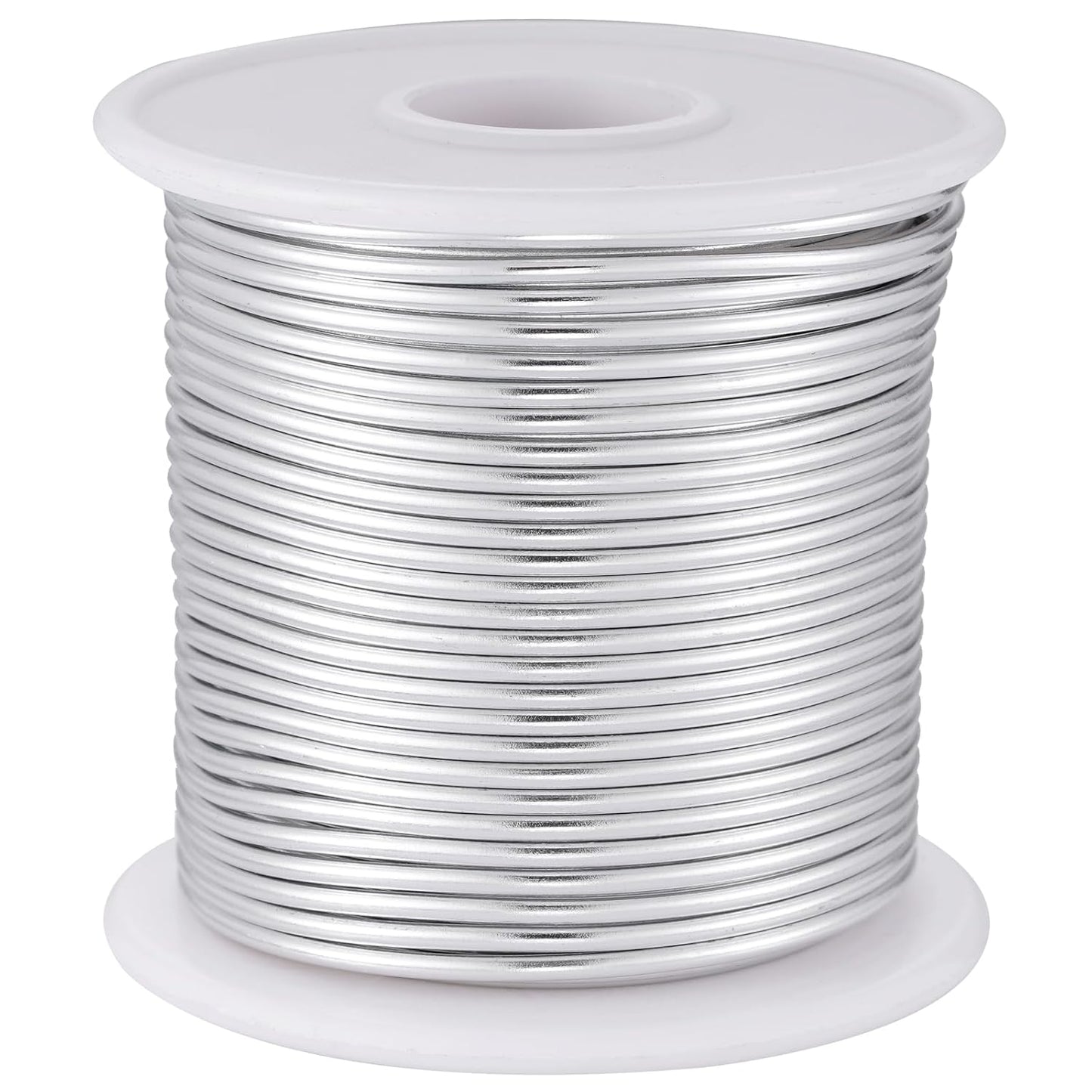 12 Gauge Sliver Aluminum Craft Wire (105FT) - Anodized for Jewelry Making, Beading Floral, Plant Gardening, Sculpting & Modeling Craft Wire (Sliver #1, 2mm) - Crafty Corner