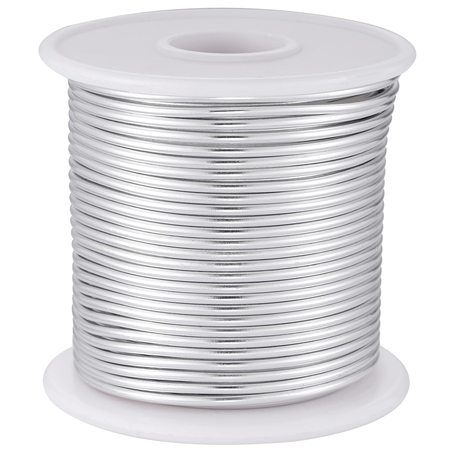 12 Gauge Sliver Aluminum Craft Wire (105FT) - Anodized for Jewelry Making, Beading Floral, Plant Gardening, Sculpting & Modeling Craft Wire (Sliver #1, 2mm) - Crafty Corner