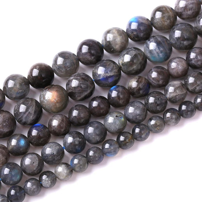 6mm 60pcs AAA Natural Labradorite Gemstone Beads for Jewelry Making Crystal Energy Stone Healing Power DIY Bracelet Necklace 15"