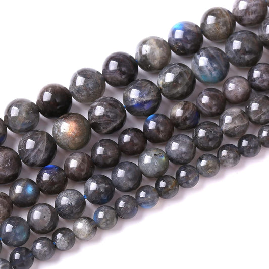6mm 60pcs AAA Natural Labradorite Gemstone Beads for Jewelry Making Crystal Energy Stone Healing Power DIY Bracelet Necklace 15"