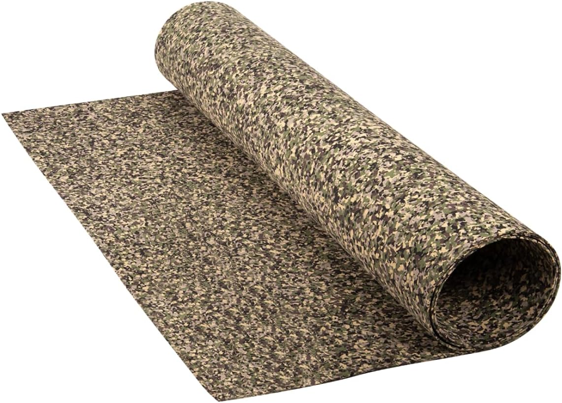 LotusFoam Large 3mm EVA Foam Sheet - 44"x 85" High Density Foam 130 kg/m3 for Cosplay, Costumes, Crafts, Flooring, Outdoor Use - 35 Colors (Army Camo) - Army Camo - Crafty Corner