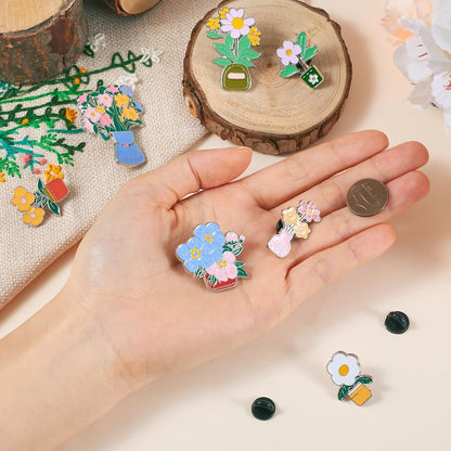 Mixed Enamel Pins for Backpacks, Beadthoven Cute Enamel Brooch Pins Set, Funny Backpack Pins, Aesthetic Lapel Badge Pins Bulk for DIY Clothes Accessories Holiday Gifts