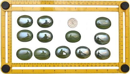 Mosaic Tiles Stained Glass, Textured Glass Mosaic Making with Handmade for DIY Art Crafts，Home Decorations - Flat Glass Beads Shape About 10Pcs 190G(0.42LB)