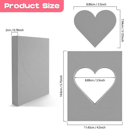 BAOFALI 15 Pcs Large Stamping Foam Grey Moldable Heart Foam Stamps Plastic Dry Foam Stamp Pad Cut and Dry Foam Stamping Foam Block for Sculpture, Modeling, DIY Arts and Handicrafts Projects - Crafty Corner