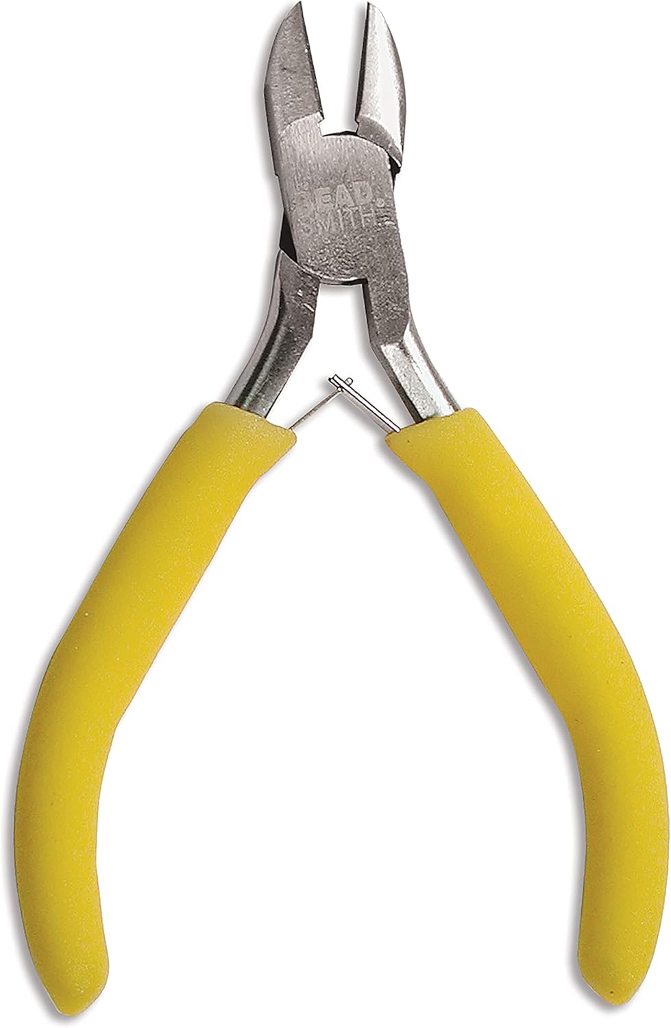 The Beadsmith Color-ID Side Cutter – 5 inches (127mm) – Yellow Comfort Grip Handle – Polished Steel Head and Double-Leaf Spring - Tool for Jewelry Making - Crafty Corner