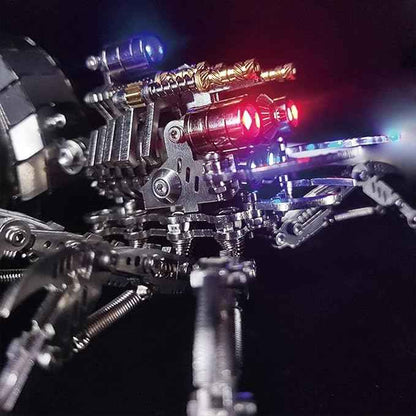 3D Metal Puzzle Mechanical Spider Model Kits, 203 Pieces 3D Stainless Steel Puzzle Jigsaw DIY Assembly Steampunk Metal Model Kits