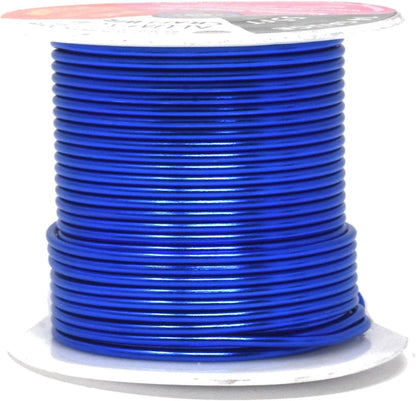 Mandala Crafts 14 Gauge Anodized Aluminum Craft Wire for Jewelry Making – 330 FT Colored Flexible Silver Copper Gold True Blue Purple Pink Wire - Bendable for Bonsai Armature Crafting Sculpting - Crafty Corner