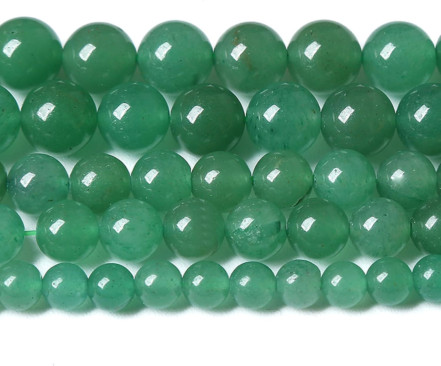 32PCS 12MM Natural Green Aventurine Beads Natural Gemstone Crystal Energy Stone Beads for Jewelry Making DIY Bracelet Necklace 1 Strand 15"