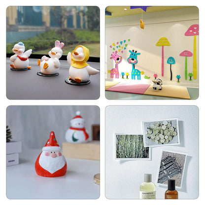 LMJIA Heavy Duty Double Sided Tape, Clear Reusable Mounting Tape Picture Hanging Adhesive Tape Removable Wall Tape Adhesive Poster Tape