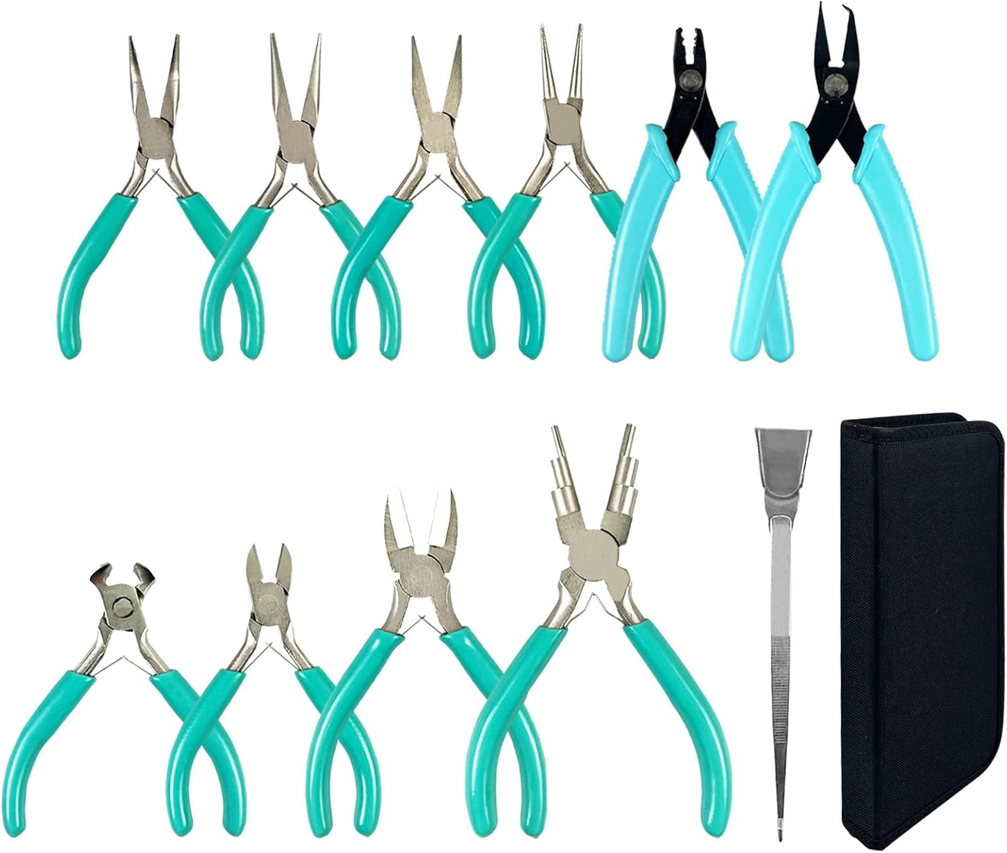 11-Piece jewelry pliers set,Jewelry-making plier tools with stainless steel jewelry tweezers for crafting,beading,and repairing - Crafty Corner