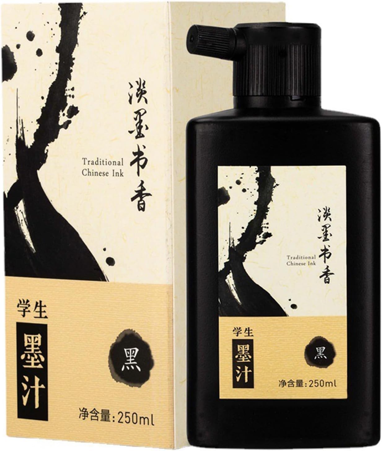250 ML/8.8 OZ Calligraphy and Sumi Liquid Ink - Versatile Elegance for Chinese Traditional Art Works and Japanese Brush Art - Crafty Corner