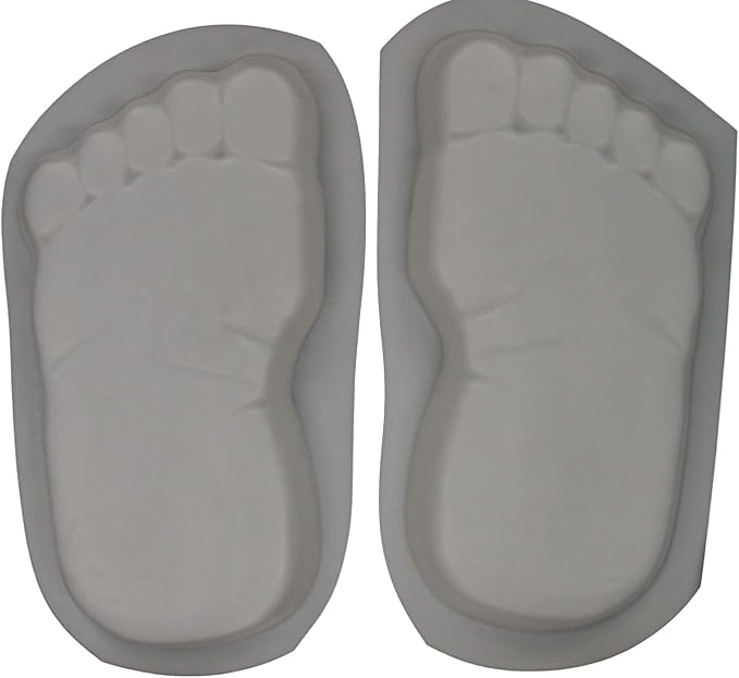 Huge 16 Inch Footprints Bare Feet Plastic Craft Mold for Making into Concrete Stepping Stones 1260