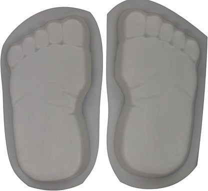 Huge 16 Inch Footprints Bare Feet Plastic Craft Mold for Making into Concrete Stepping Stones 1260