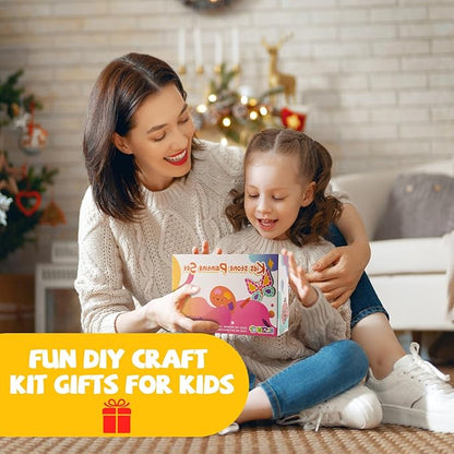 Stepping Stones Painting Kit for Kids Ages 4-12 - 5 Pack Paint Your Own Garden Stones with Butterfly, Unicorn & Ladybug Designs, Outdoor Art & Craft Activity Set, Christmas Gifts for Boys & Girls