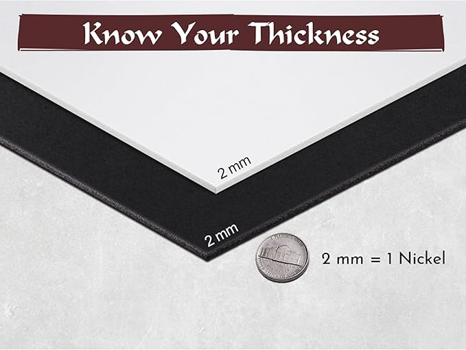 Shape Retention EVA Cosplay Foam - 2mm Thick (Black) X-Large 35”x59” High Density EVA Craft Foam Sheets - Premium 85 kg/m3 Heat Shape Material for DIY, Comic, Con or Halloween Costumes - The Foamory