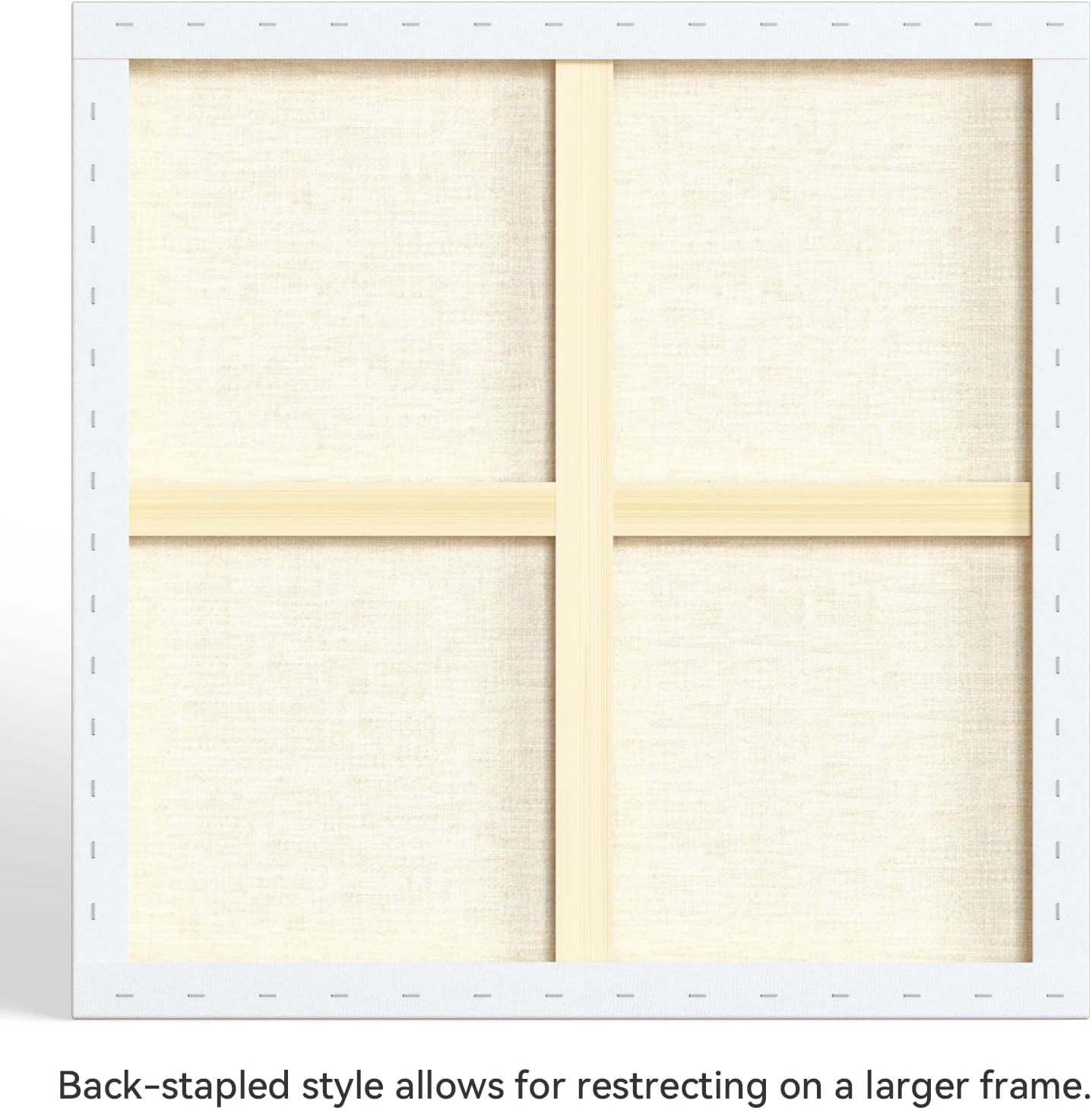 PHOENIX 30x30 Inch 2 Pack Gallery Canvas - 1.5 in Thick Large Square Canvases for Painting - Deep Edge 100% Cotton 11 Oz. Gesso Primed White Blank Professional Canvas Oil & Acrylic Paints