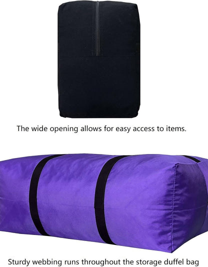 Extra Large Canvas Duffle Bag for Travel, Big Oversized Foldable Storage Bag