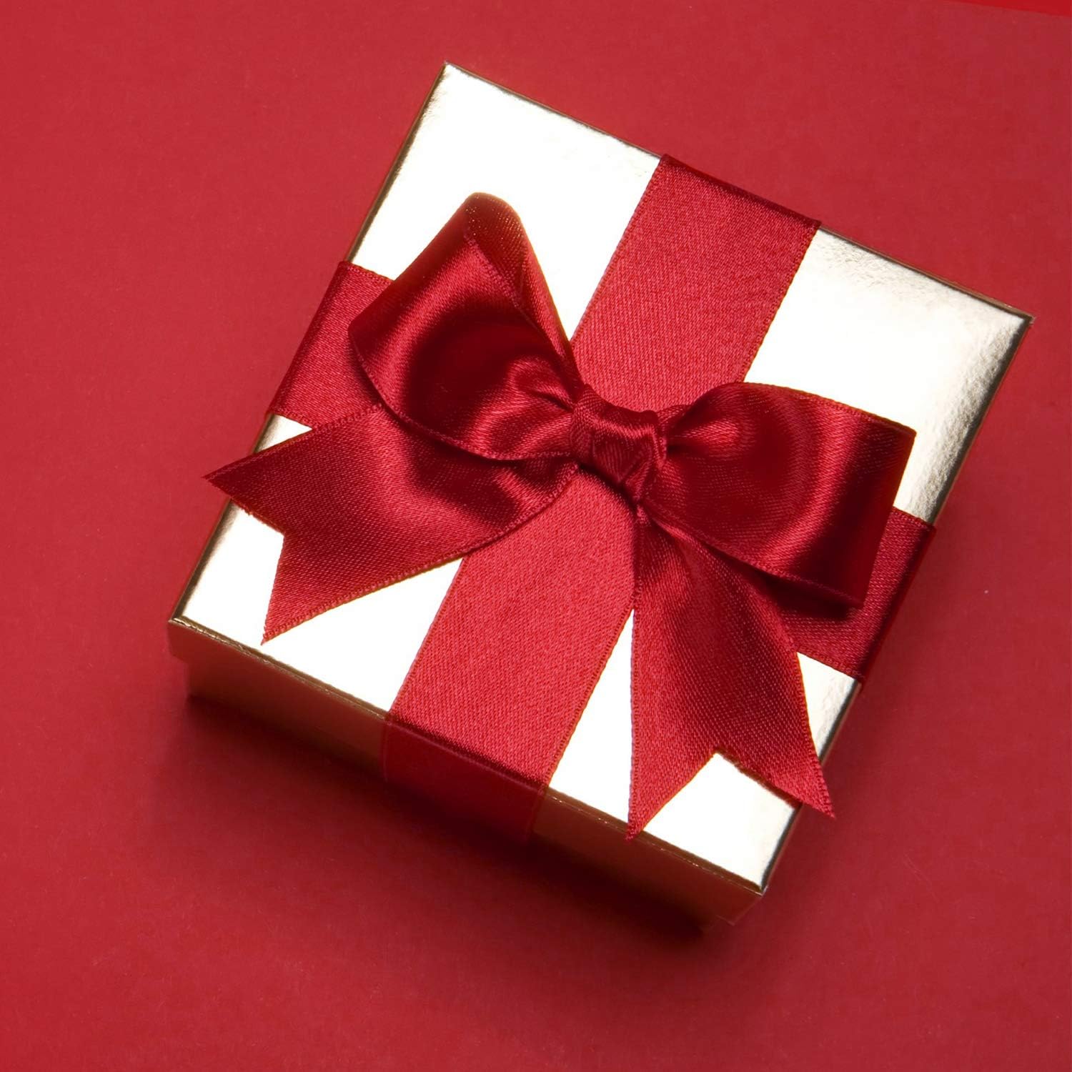 Humphrey's Craft 1-1/2 Inch Red Satin Ribbon Double Faced 25 Yards, Thick Silk Ribbon for Crafts Gift Wrapping DIY Bows Bouquet Decoration Sewing Christmas Tree Wedding and Invitation Card. - Crafty Corner