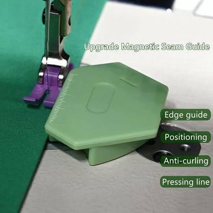 Magnetic Seam Guide for Sewing Machine, Multifunctional Sewing Machine Attachments,Universal Sewing Quilting Supplies Accessories 2pcs Multicolored