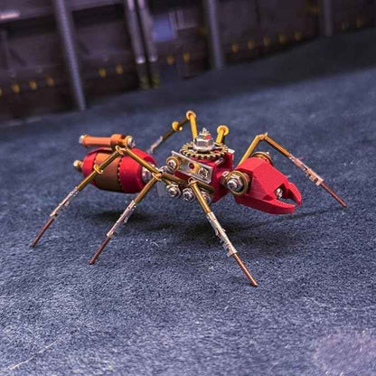 3D DIY Ironjaw Ant A Metal Puzzle Kits, 88PCS Mechanical Snail Metal Steampunk Insect Model Kit, Creative Collectible Display Piece for Adults