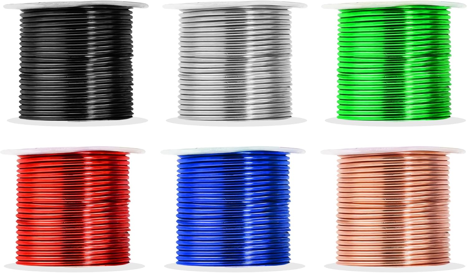 Mandala Crafts 13 Gauge Anodized Aluminum Craft Wire for Jewelry Making - 300 FT Colored Flexible Silver Copper True Blue Black Red Kelly Green Wire - Bendable for Bonsai Armature Crafting Sculpting - Crafty Corner