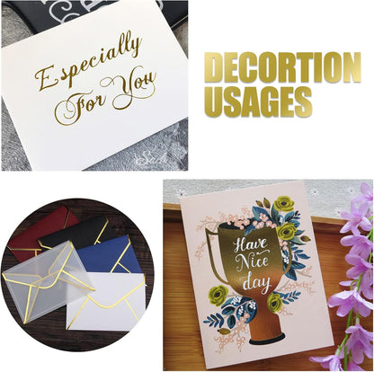 5PCS Toner Reactive Foil,Reactive Foil Transfer Foil Paper for Laminator,Hot Stamping Foil Paper by Laser Printer and Laminator for Scrapbooking Craft Cardmaking DIY Album Cardstock 5mx19.3cm