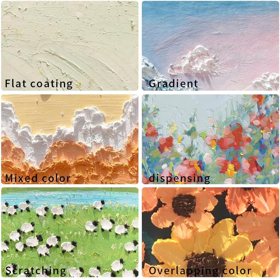 Mifuner Soft Oil Pastels Set (12 Sticks,2 Colors),Colors Heavy Oil Pastels Vibrant and Creamy,Pastel Art Supplies for Artists,Gallery Oil Painting Stick,Adult Art Drawing White and Black