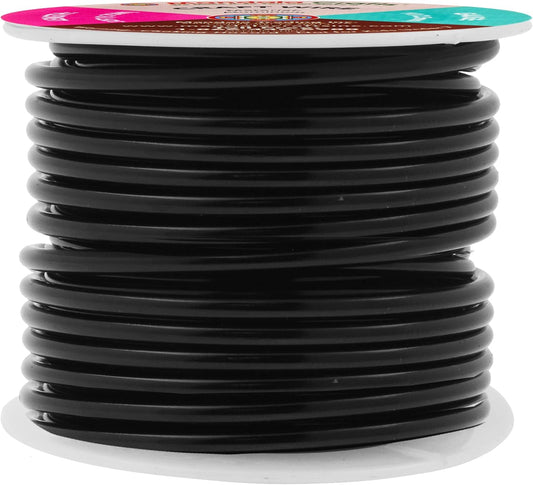 Mandala Crafts 10 Gauge Anodized Aluminum Craft Wire for Jewelry Making - 32 FT Colored Flexible Black Wire - Bendable for Bonsai Armature Crafting Sculpting - Crafty Corner