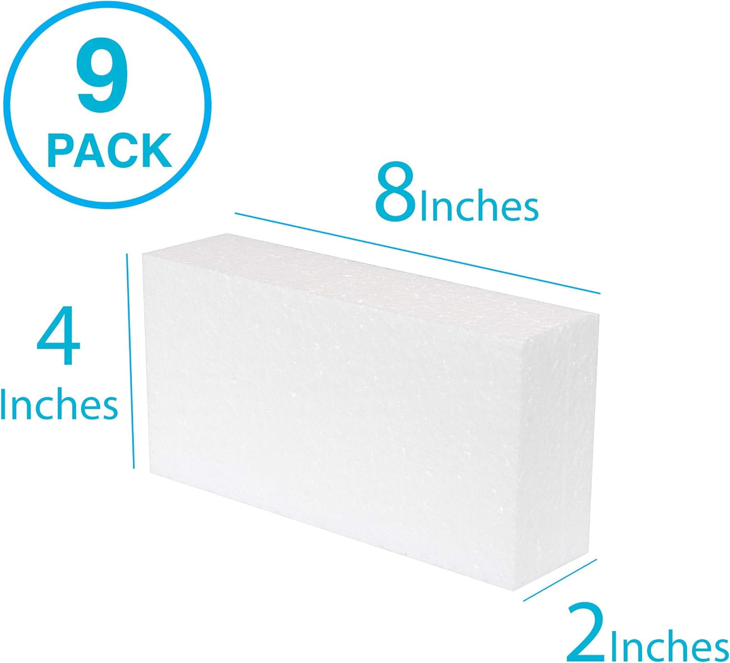 Silverlake 8x4x2 Craft Foam for Styrofoam Block Projects (9-Pack) - Crafty Corner
