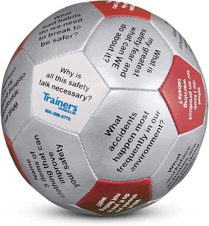 Trainers Warehouse 6" Thumball Collection, 32 Prompts for Conversation, Team Building, Relationship and Training