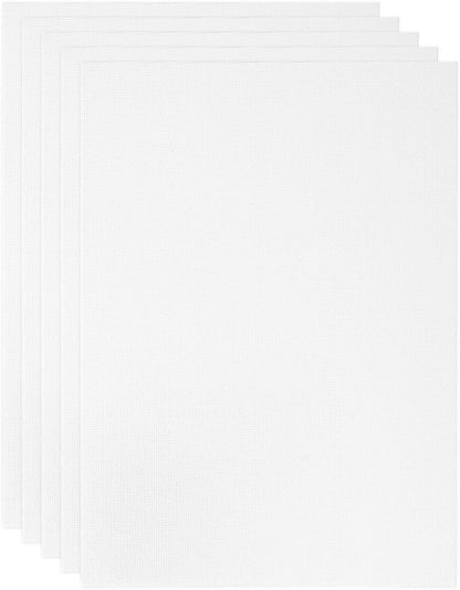 PATIKIL 5x7 Canvas Boards for Painting, 6 Pack 100% Cotton Square Triple Primed Stretched Blank Art Canvas Panel Bulk Thin for Acrylic, Oil, Tempera Paints, White
