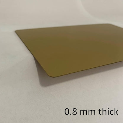 Metal Engraving Blanks for Etching w/Silhouette Cameo 4 Pro Plus, Brother Scan and Cut, Maker, Explore Air 2 or Laser Engraving Blanks - Anodized Aluminum Sheet Metal & Plates for Crafting- 18 Pack