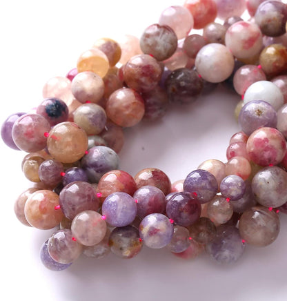 90pcs 4mm 5A Natural Pink Tourmaline Stone Beads Round Loose Spacer Healing Energy Beads for Jewelry Making DIY Bracelets Necklaces 15" (4mm, Pink Tourmaline)