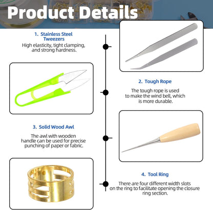 Glarks 8Pcs Jewelry Making Pliers Tools Kit includes Needle Nose Pliers, Wire Cutters, Wooden Awl, Tweezers, thimble ring, U-shape Scissors for Jewelry Making, Repair and Beading - Crafty Corner