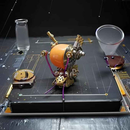 3D Steampunk Mechanical Snail Model Kit – DIY Metal Brass Puzzle for Adults, Retro Collectible Robot Sculpture Craft Gift (Snail-O)