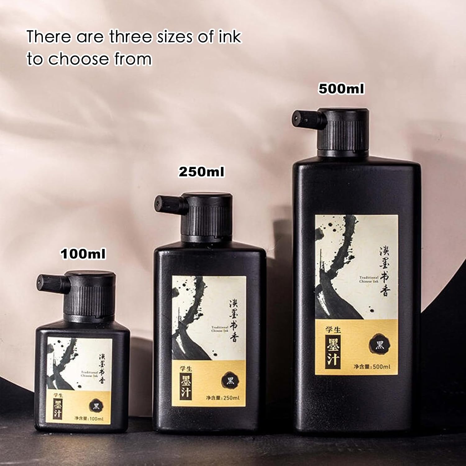 250 ML/8.8 OZ Calligraphy and Sumi Liquid Ink - Versatile Elegance for Chinese Traditional Art Works and Japanese Brush Art - Crafty Corner