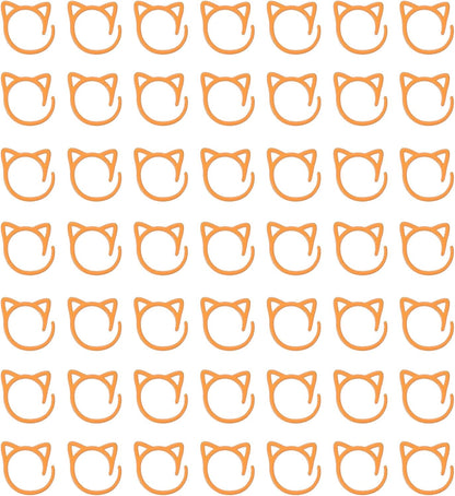 uxcell 50pcs Stitch Markers, Spiral Stitch Markers Crochet Needle Clip Counter Knit Ring Crochet Locking Sewing Accessories for DIY Handcraft Knitting and Crocheting, Orange