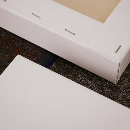 PHOENIX 10x10 Inch 3 Pack Gallery Canvas - 1.5 in Thick Square Canvases for Painting - Deep Edge 100% Cotton 11 Oz. Gesso Primed White Blank Professional Canvas Oil & Acrylic Paints