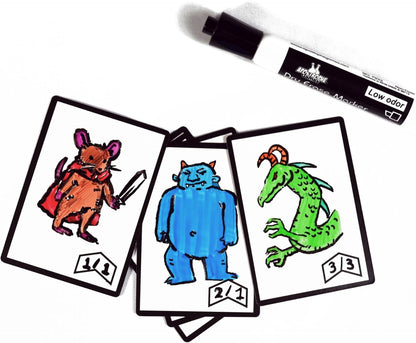 Apostrophe Games Dry Erase MTG Tokens Set of 40 Cards – Reusable Proxies/Tokens for Trading Card Games