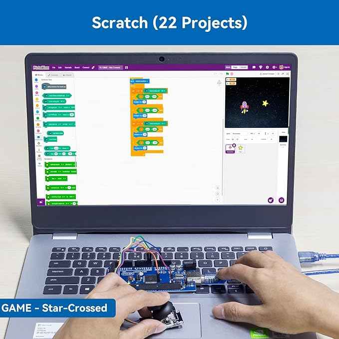 SunFounder Project The Most Complete Electronics Starter Kit Compatible with Arduino Mega 2560 R3 Mega328 Nano, 73 Tutorials Included
